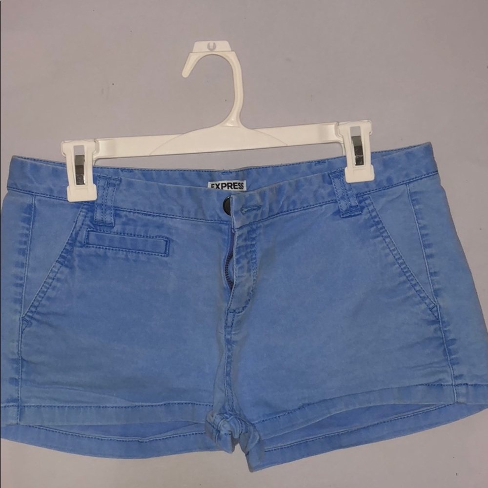 Express Blue Chino Shorts